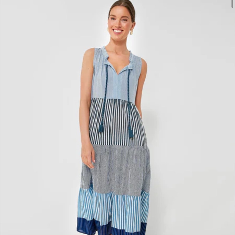 TUCKERNUCK Seaside Stripe Salty Paloma Caftan | S